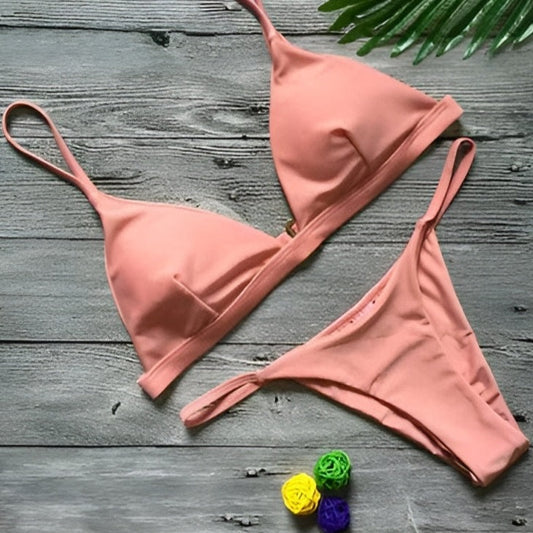 Zebby Bikini - Peach